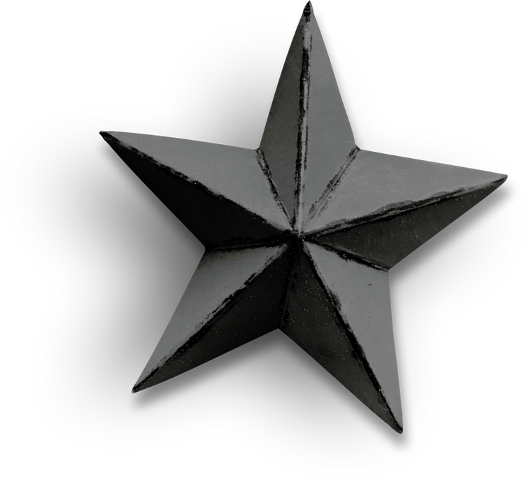 Black Origami Star